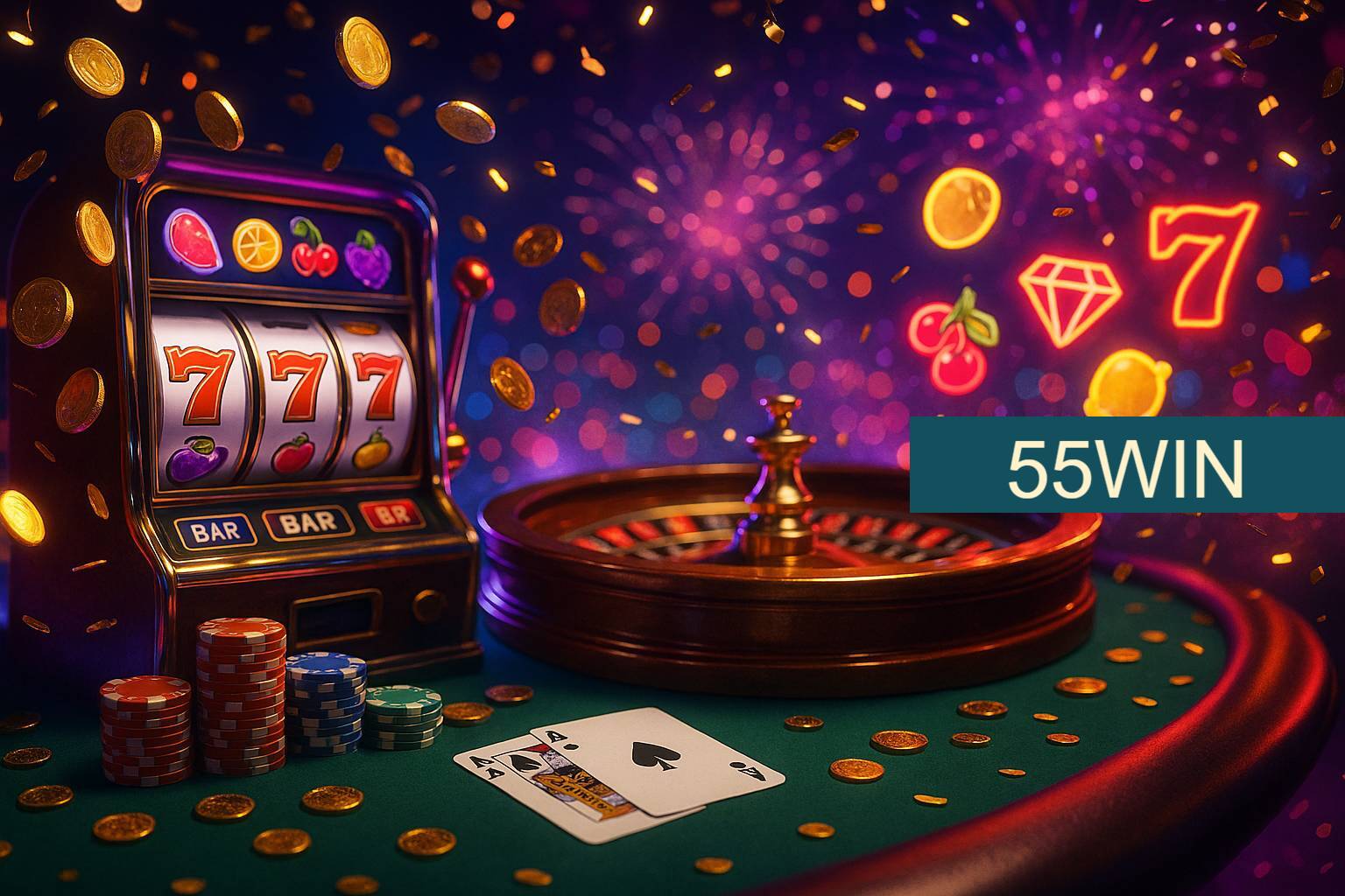 Jogos emocionantes no 55WIN
